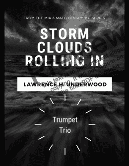 page one of Storm Clouds Rolling In for Trumpet