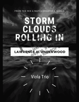 page one of Storm Clouds Rolling In for Viola