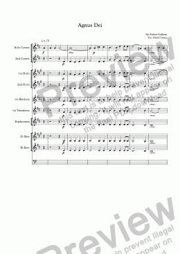 page one of Agnus Dei [Sullivan]