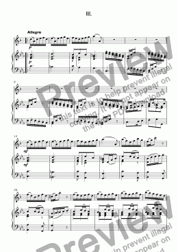 page one of Marcello, Alessandro - Concerto in C minor BWV 974 - III. Presto for trumpet piccolo Bb & piano (arr. Balsom)