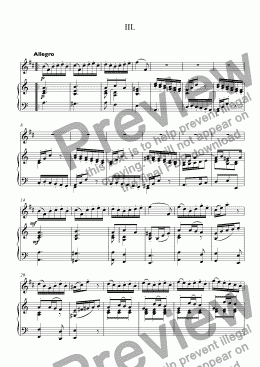 page one of Marcello, Alessandro - Concerto in A minor BWV 974 - III. Presto for trumpet Bb & piano