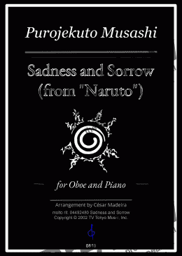 page one of Sadness and Sorrow from "Naruto" for Oboe and Piano