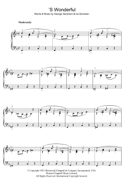 page one of 'S Wonderful (Easy Piano)