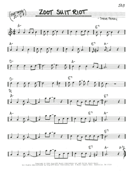 page one of Zoot Suit Riot (Real Book – Melody & Chords)