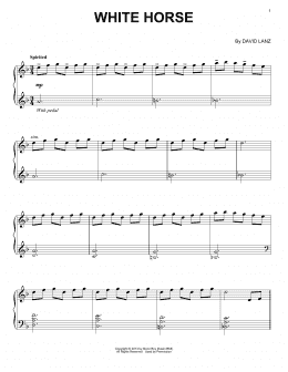 page one of White Horse (Piano Solo)