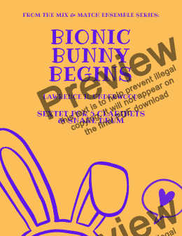 page one of Bionic Bunny Begins for Clarinet