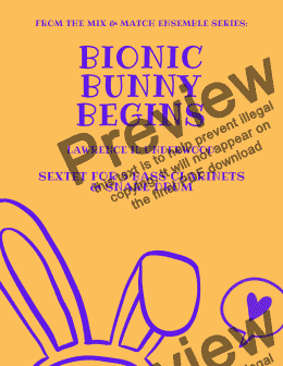 page one of Bionic Bunny Begins for Bass Clarinet