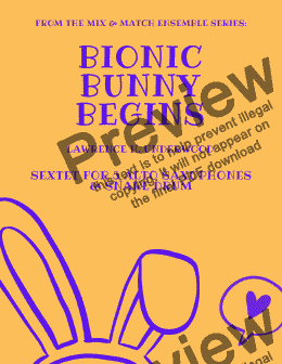 page one of Bionic Bunny Begins for Alto Sax