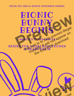 page one of Bionic Bunny Begins for Baritone Saxophone