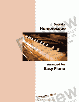 page one of Humoresque arranged for easy piano