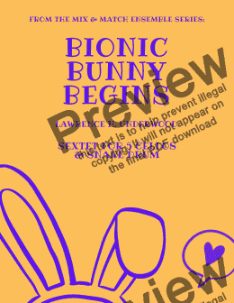 page one of Bionic Bunny Begins for Cello