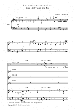 page one of The Holly And The Ivy (Choir)