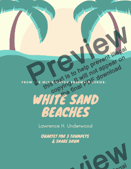 page one of White Sand Beaches for Trumpet