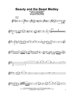 page one of Beauty and the Beast Medley (Violin Solo)