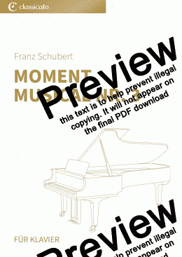 page one of Moment musical Nr. 3