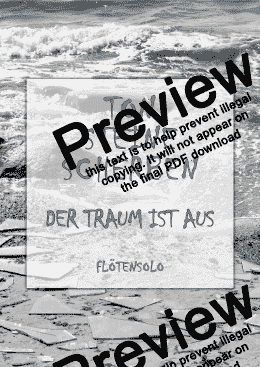 page one of Der Traum ist aus