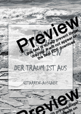 page one of Der Traum ist aus