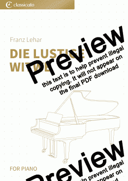 page one of Die Lustige Witwe