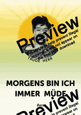 page one of Morgens bin ich immer müde