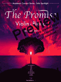 page one of The Promise- [Violin & Piano] 