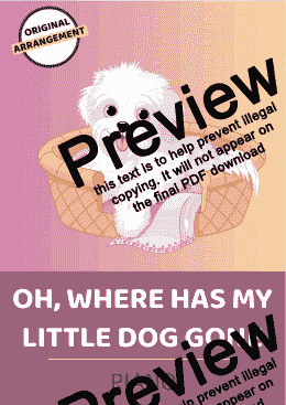 page one of Oh, Where Has My Little Dog Gone