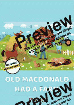 page one of Old MacDonald Had A Farm