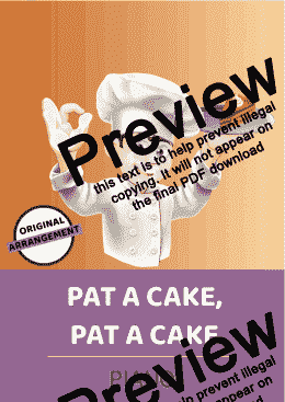 page one of Pat A Cake, Pat A Cake