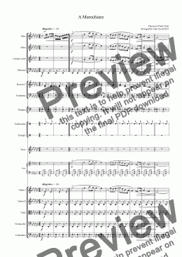 page one of A Marechiare - Tosti for Tenor and Symphonic Orchestra in Eb minor 