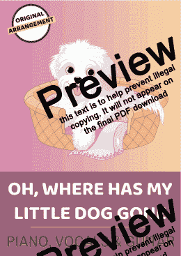 page one of Oh, Where Has My Little Dog Gone