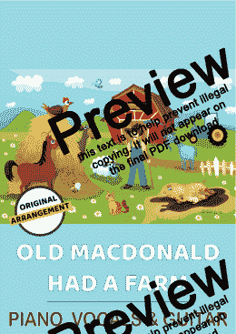 page one of Old MacDonald Had A Farm