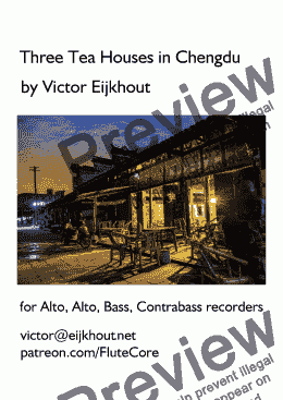 page one of Three Teahouses in Chengdu