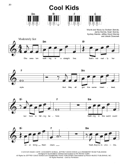 page one of Cool Kids (Super Easy Piano)