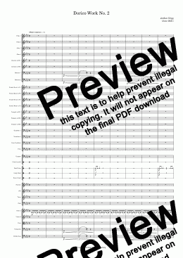 page one of Dorico Work No. 2 Score and Parts