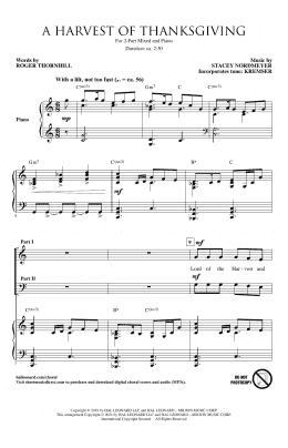 A Harvest Of Thanksgiving (2-Part Choir) - Print Sheet Music Now