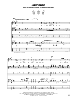 page one of Jailhouse (Guitar Tab)