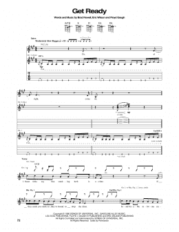 page one of Get Ready (Guitar Tab)