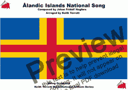 page one of Ålandic Islands National Song   (“Ålänningens sång”) for String Orchestra