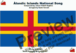 page one of Ålandic Islands National Song   (“Ålänningens sång”) for String Orchestra