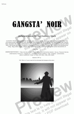 page one of Gangsta' Noir 