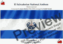 page one of El Salvadorian National Anthem (Himno nacional) for String Orchestra (World National Anthem Series)