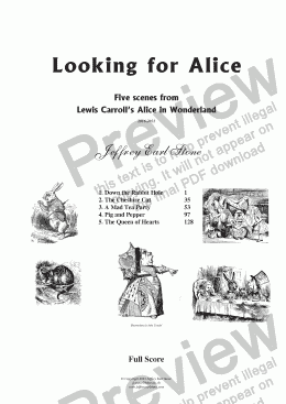 page one of Looking for Alice