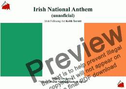 page one of Irish National Anthem (unofficial) ''Londonderry Air - Danny Boy'' for String Orchestra 