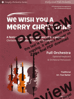 page one of We Wish You A Merry Christmas