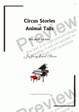 page one of Circus Stories and Animal Tails