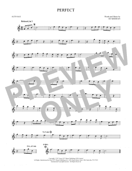 page one of Perfect (Alto Sax Solo)