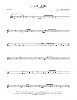 page one of City Of Stars (from La La Land) (Clarinet Solo)