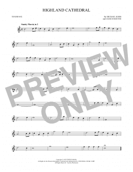 page one of Highland Cathedral (Tenor Sax Solo)