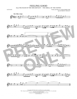 page one of Feeling Good (Alto Sax Solo)