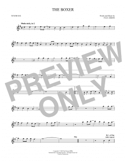 page one of The Boxer (Tenor Sax Solo)