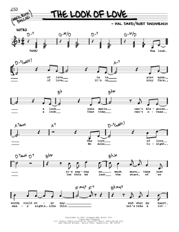 page one of The Look Of Love (Real Book – Melody, Lyrics & Chords)